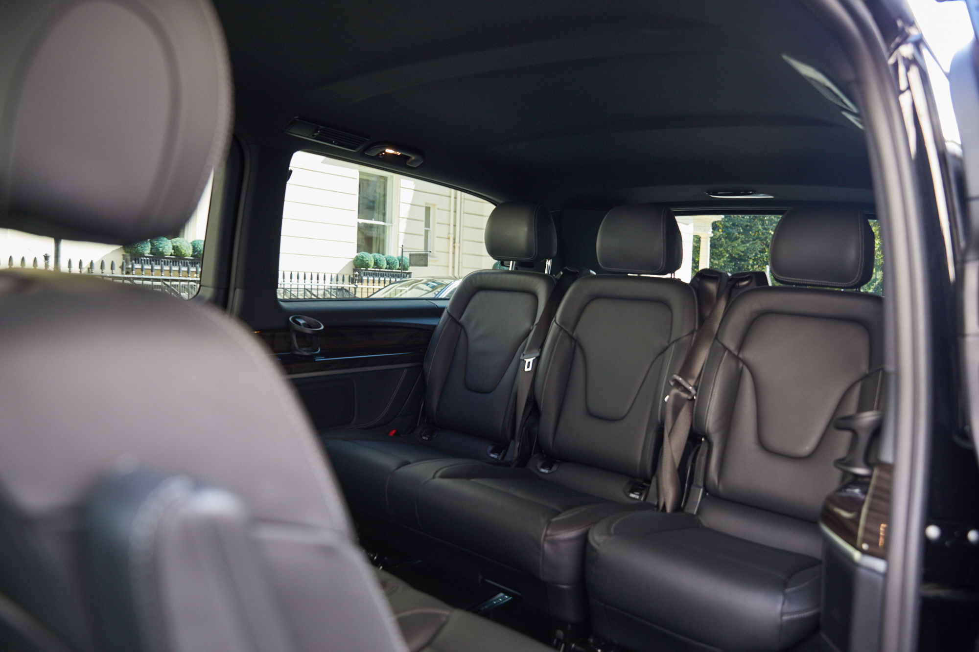 Mercedes Benz V class inside seating arrangement